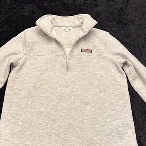 Vineyard Vines Martha’s Vineyard women’s Light Gray 3/4 Zip-Up sweatshirt